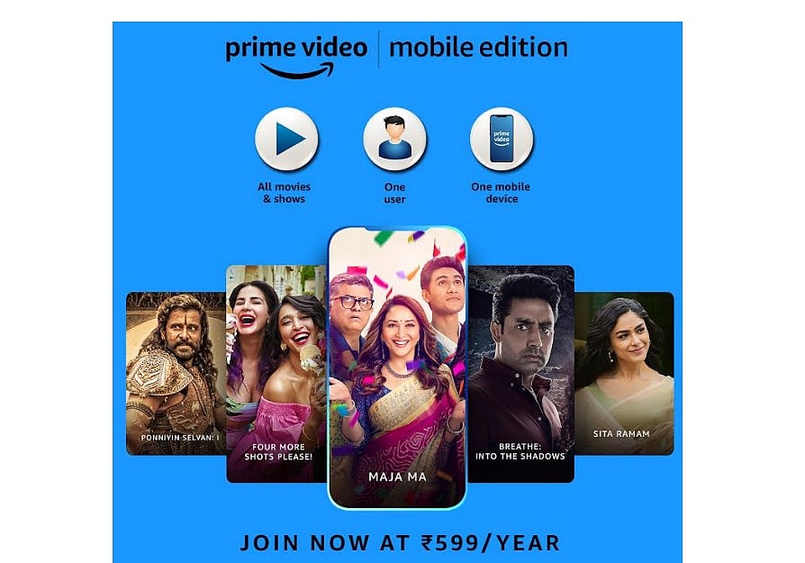 Amazon Prime Video Mobile Edition. Credit: Amazon India