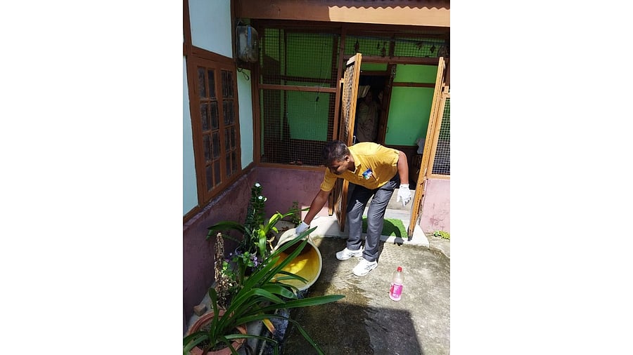The health department on Sunday launched a house-to-house surveillance drive to prevent the spread of the virus. Credit: National Health Mission, Assam