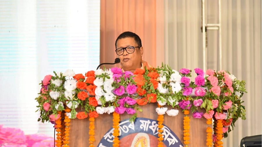 Education Minister Ranoj Pegu. Credit: Twitter/ranojpeguassam