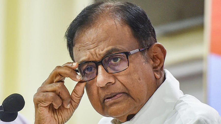 Former finance minister and Congress leader P Chidambaram. Credit: PTI File Photo