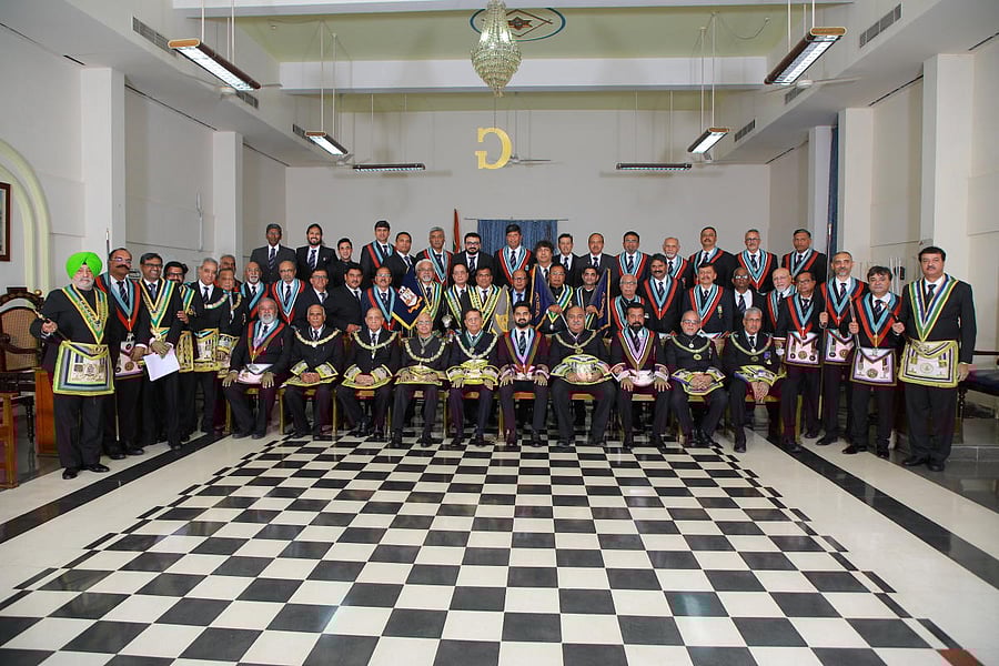 Members of Lodge Sainik 196 GLI of Bengaluru