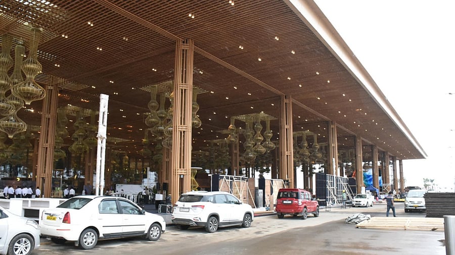 The newly inaugurated of Terminal 2 of Kempegowda International Airport in Bengaluru on Saturday. Credit: DH Photo/B K Janardhan
