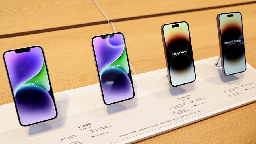 iPhones on display. Credit: Reuters Photo