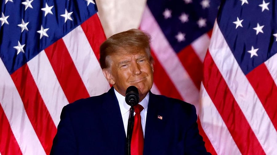 Donald Trump announced his 2024 presidential bid in Mar-a-Lago Club in Palm Beach, Florida. Photo Credit: AFP Photo