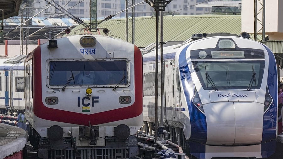 Vande Bharat Express train during a trial run. Credit: PTI Photo