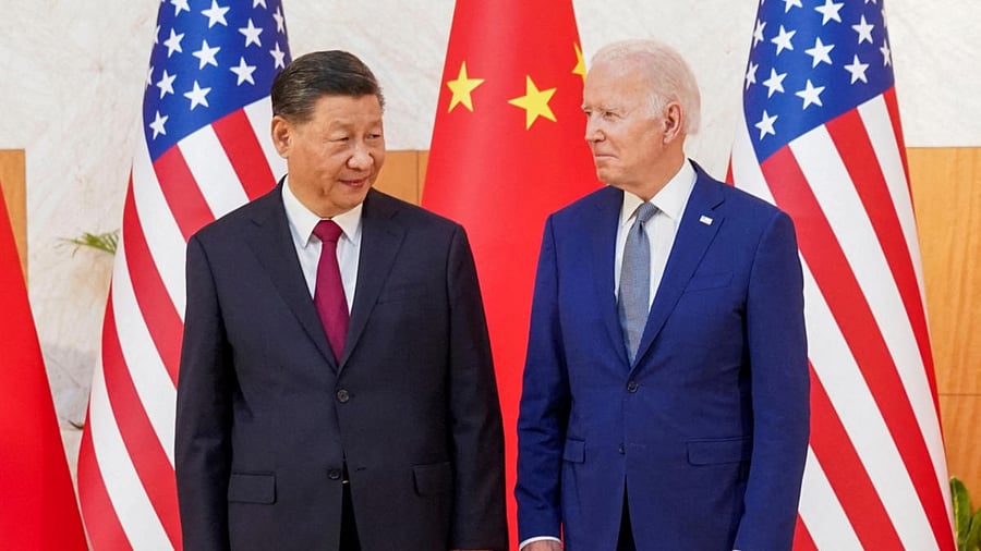 US President Joe Biden and his Chinese counterpart Xi Jinping. Credit: Reuters Photo