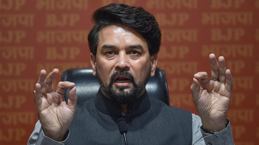 Union Minister Anurag Thakur. Credit: PTI Photo