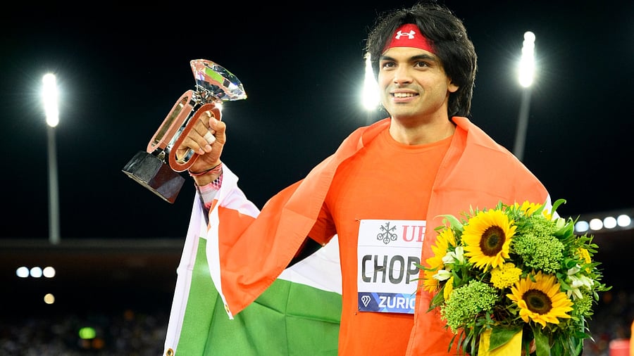 Star javelin thrower Neeraj Chopra. Credit: AP/PTI File Photo