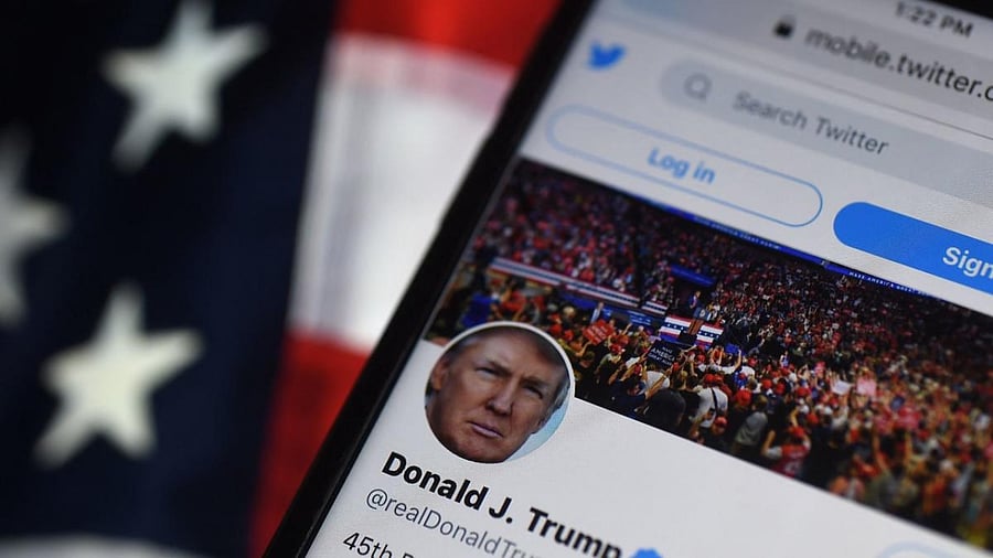 File photo of Donald Trump's Twitter account. Photo Credit: AFP