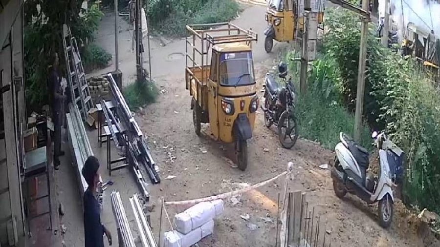 Smoke rises after the explosion inside autorickshaw in Mangaluru city. Credit: PTI Photo