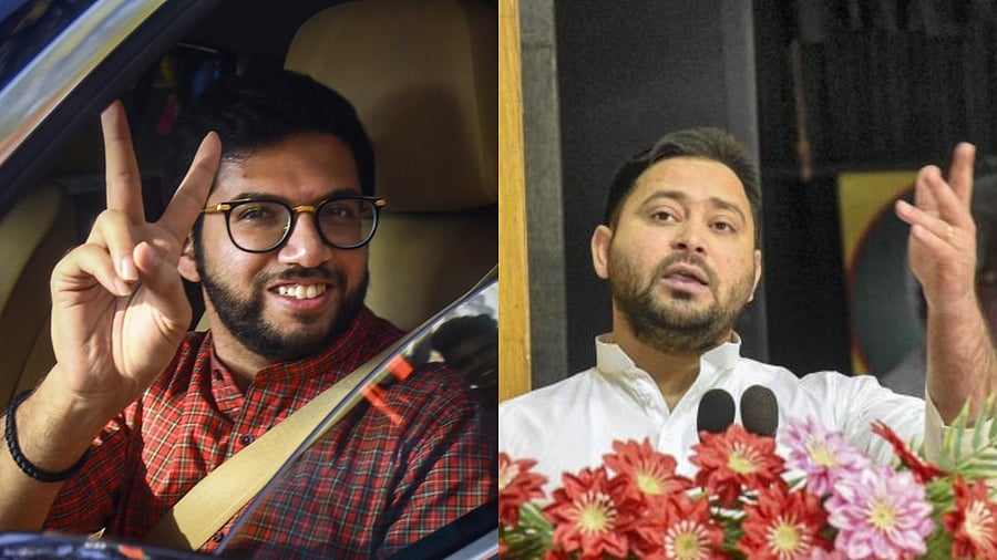 Aaditya Thackeray (left) and Tejashwi Yadav (right). Credit: PTI Photos