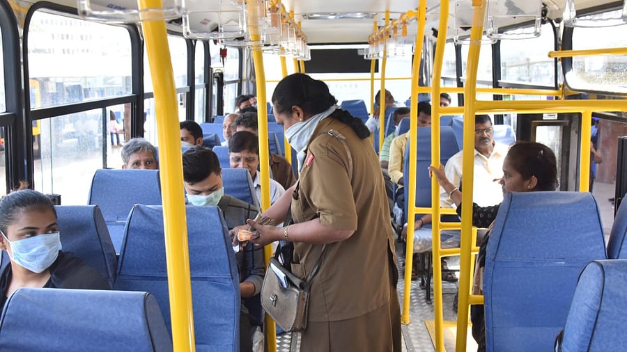 Officials are bringing on board new ticketing machines that allow payments through UPI and the National Common Mobility Card (NCMC). Credit: DH Photo