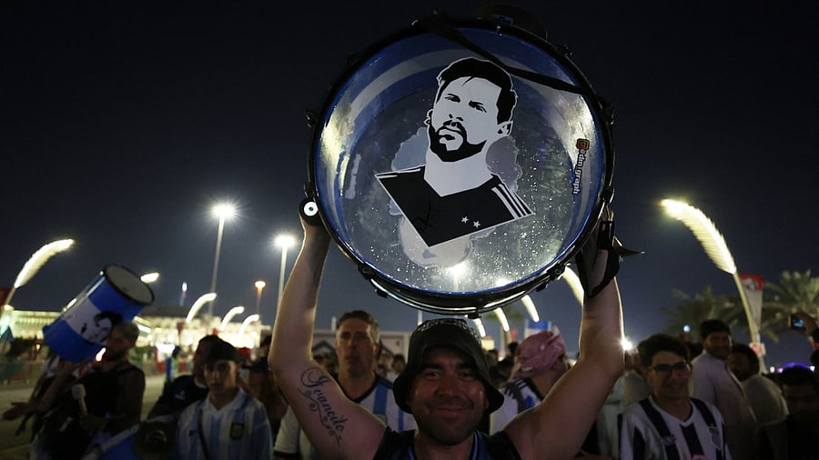 Thousands of flag-draped supporters of both sides have made the huge journey to Qatar. Credit: Reuters Photo