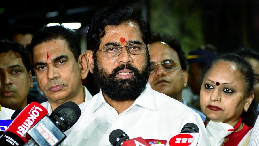 Eknath Shinde. Credit: PTI photo
