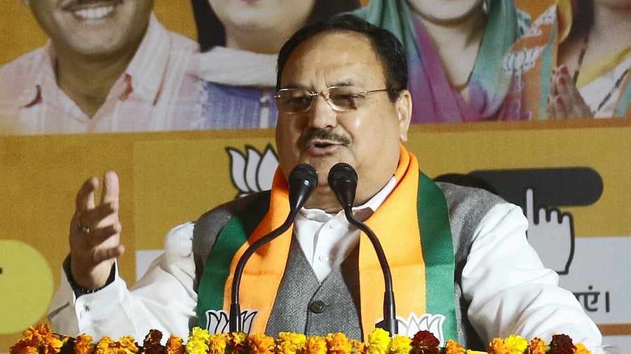 BJP chief J P Nadda. Credit: PTI Photo