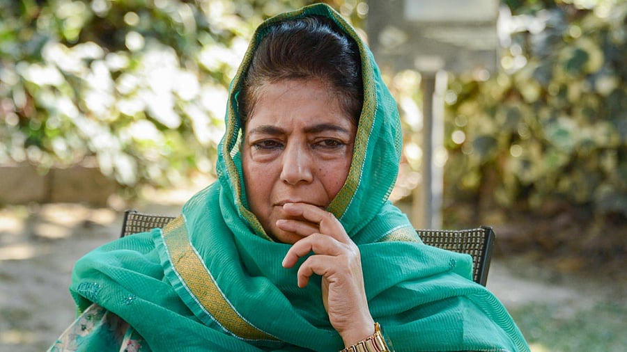 Peoples Democratic Party (PDP) President Mehbooba Mufti. Credit: PTI Photo