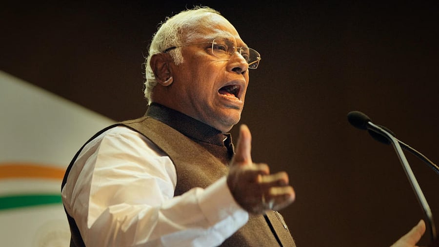 Congress chief Mallikarjun Kharge. Credit: PTI Photo