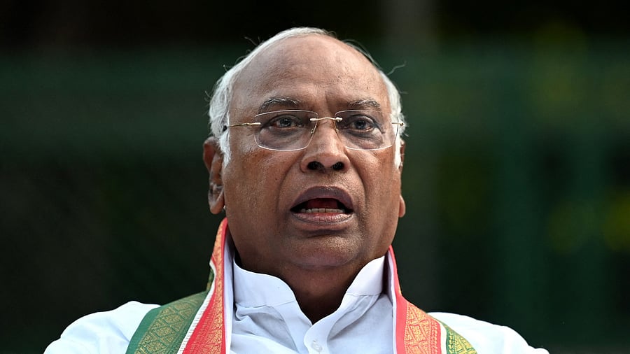 Congress President Mallikarjun Kharge. Credit: AFP Photo