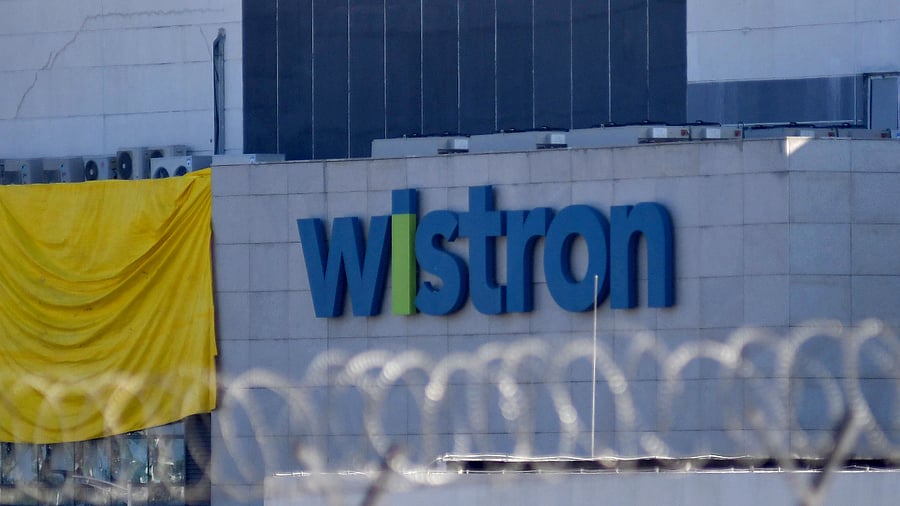 A view of Wistron Infocomm Manufacturing India Pvt Ltd, a Taiwanese-run iPhone factory, at Narasapura. Credit: DH Photo