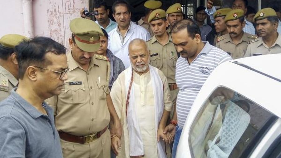 Former Union minister Swami Chinmayanand. Credit: PTI Photo