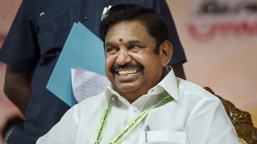 AIADMK interim general secretary Edappadi K Palaniswami. Credit: PTI Photo