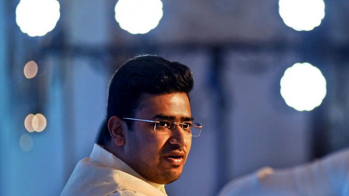 BJP's Tejasvi Surya. Credit: DH File Photo