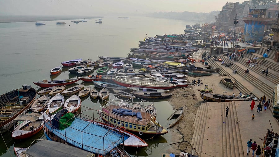 The footage began with Singh saying that Ganges River is polluted and full of sewage. Credit: PTI File Photo