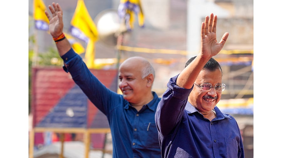 The AAP has centred its campaign over waste management, slamming the BJP for turning the capital city into a "mound of garbage" despite being in power in the MCD for 15 years. Credit: PTI Photo