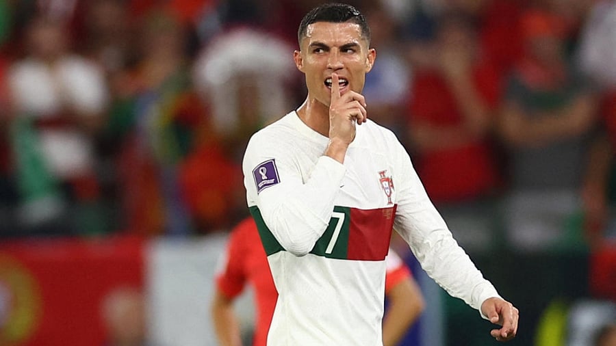 Portugal's Cristiano Ronaldo during the match against South Korea. Credit: Reuters Photo