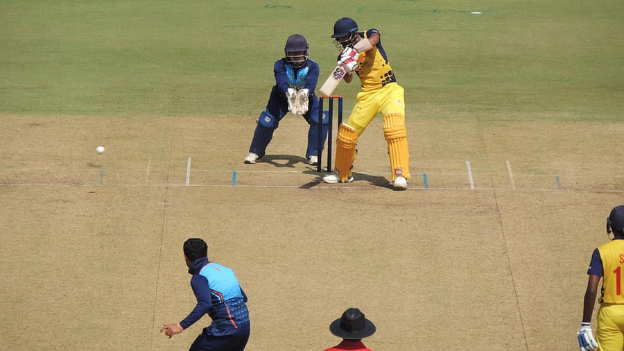 Narayan Jagadeesan in action. Credit: Special Arrangement