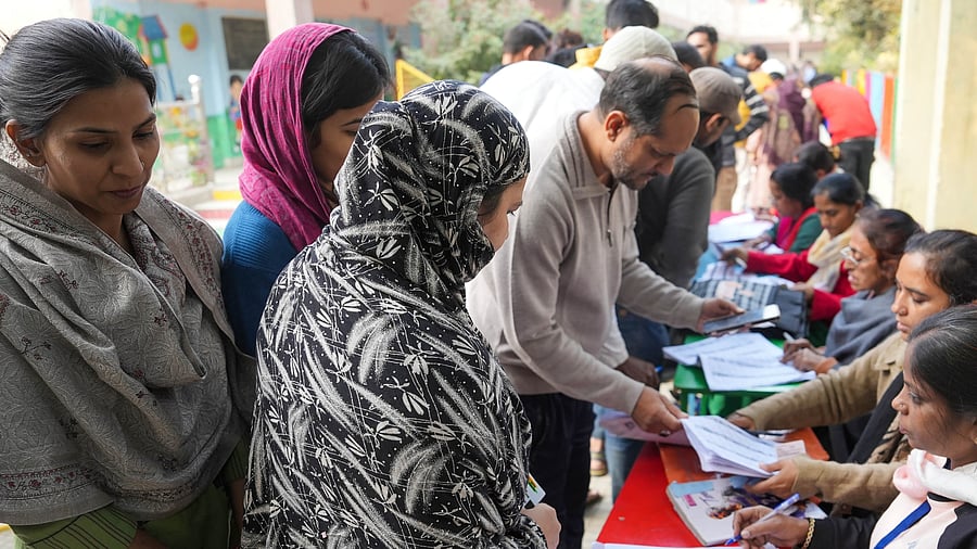 Of the 1.45 crore votes, 78.93 lakh are men, 66.10 lakh are women and 1,061 belong to the third gender.  Credit: PTI Photo