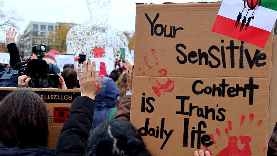 Protests following Amini's death. Credit: Reuters Photo