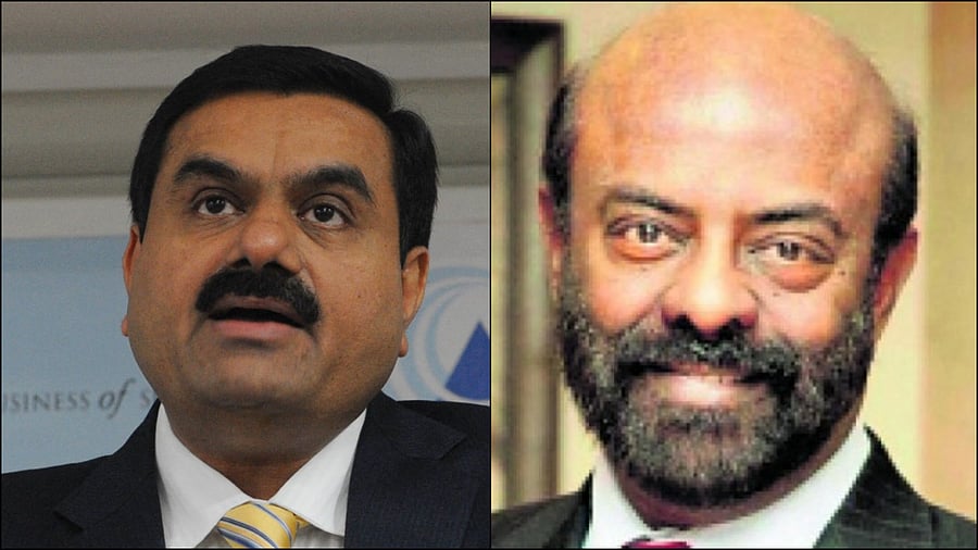 Gautam Adani, Shiv Nadar. Credit: AFP Photo/ Special Arrangement