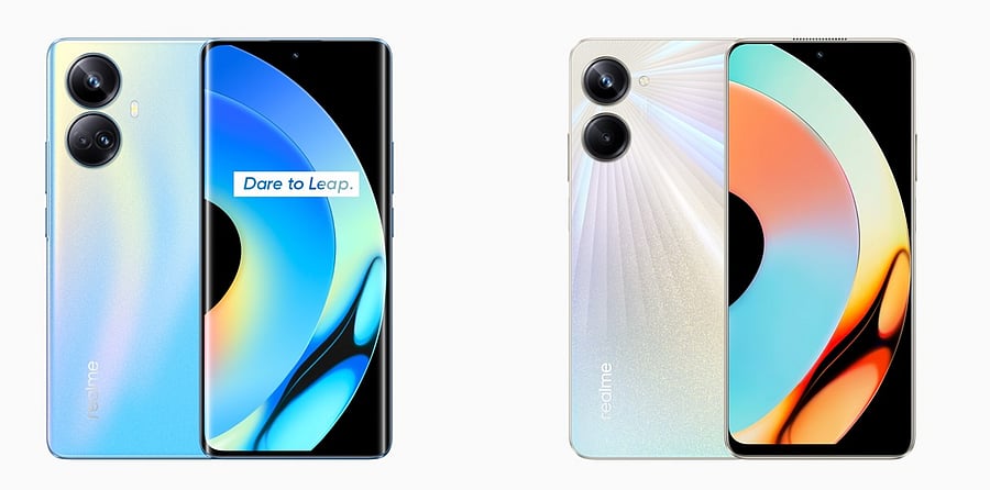 Realme 10 Pro+ 5G (left) and Realme 10 Pro 5G (right). Credit: Realme India