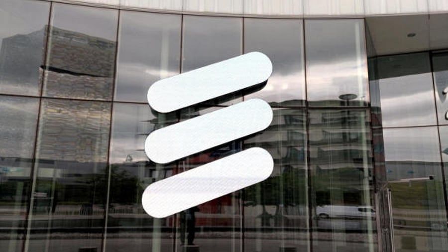 The Ericsson logo is seen at the Ericsson's headquarters in Stockholm. Credit: Reuters File Photo