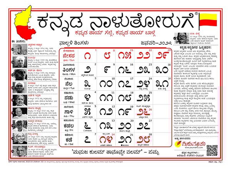 Kannada Naalutoruge has no English or Sanskrit words.