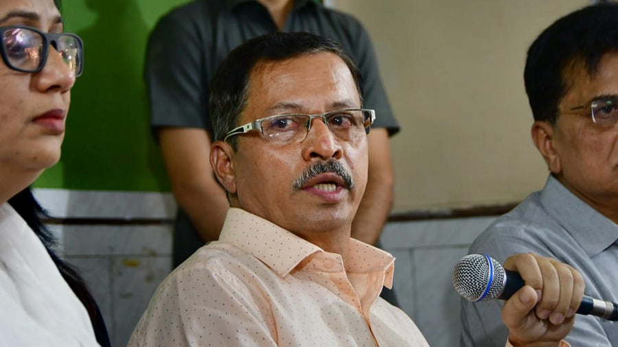 Vikas Walkar, father of Shraddha Walkar, addresses the media after meeting with Dy. CM Devender Fadnavis, in Mumbai, Friday, Dec. 9, 2022. Credit: PTI Photo