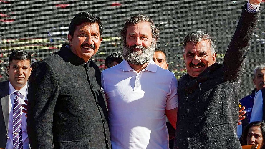 Sukhu's choice as the chief minister is also being seen as the Congress shifting its power centre from Upper Himachal to Lower Himachal. Credit: PTI Photo