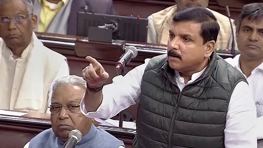 AAP's Rajya Sabha member Sanjay Singh. Credit: PTI Photo