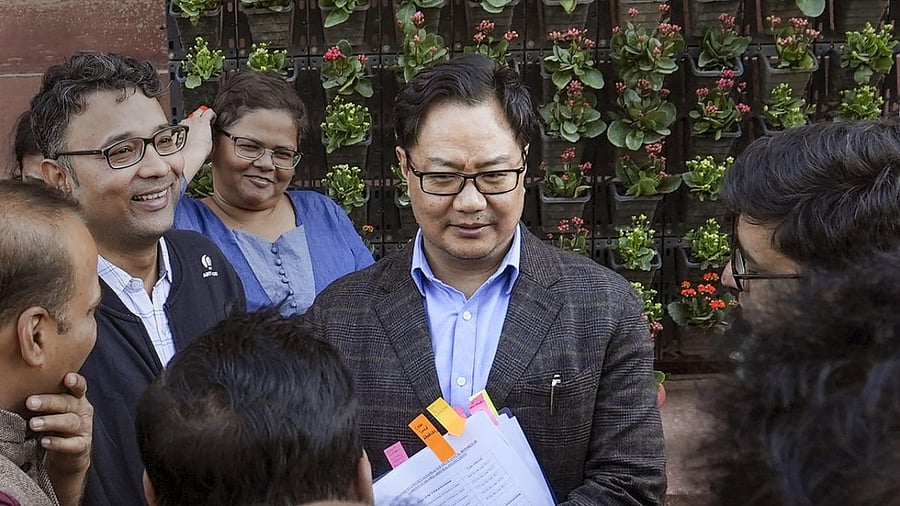 Union Law Minister Kiren Rijiju. Credit: PTI Photo