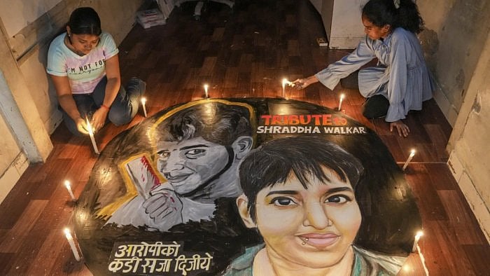 Walkar's live-in partner, Aftab Poonawala allegedly strangled Walkar on May 18 and sawed her body into 35 pieces and kept them in a 300-litre fridge. Credit: PTI Photo