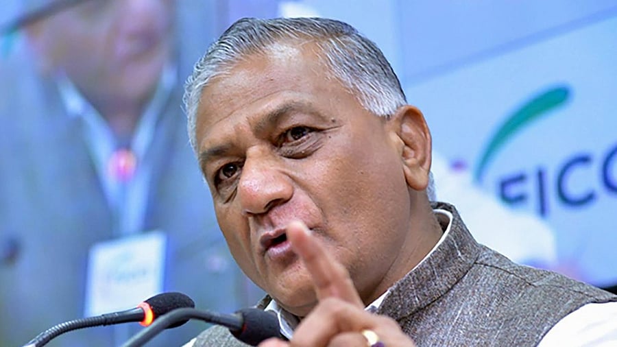 General VK Singh. Credit: PTI File Photo 
