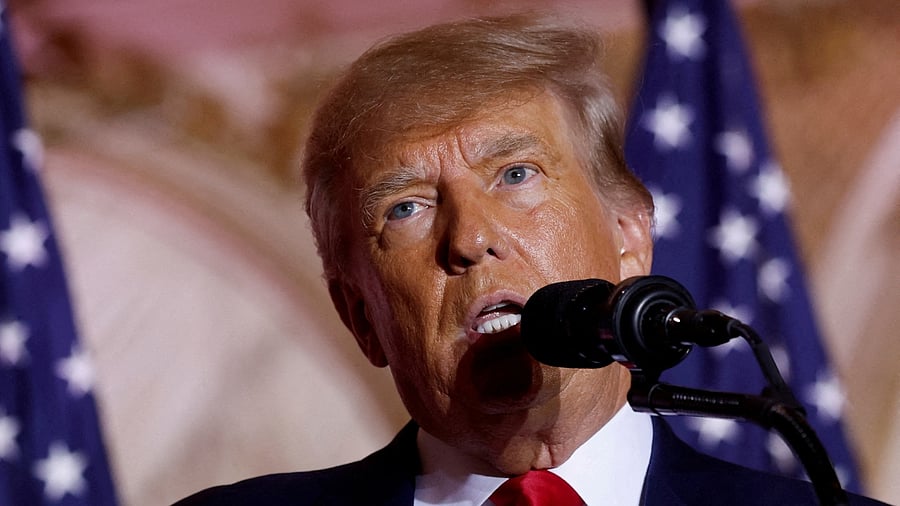 Former US President Donald Trump. Credit: Reuters File Photo