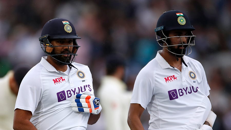 Rohit Sharma and KL Rahul. Credit: Reuters Photo