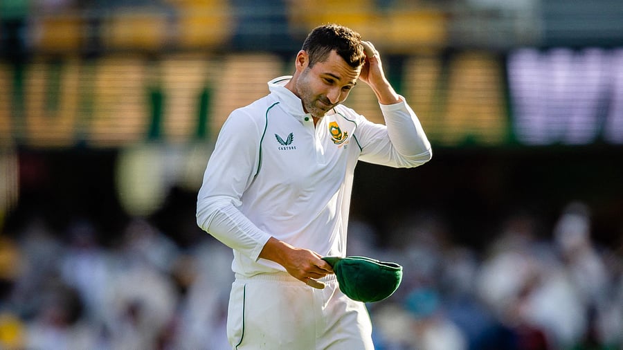 South Africa's captain Dean Elgar. Credit: AFP Photo