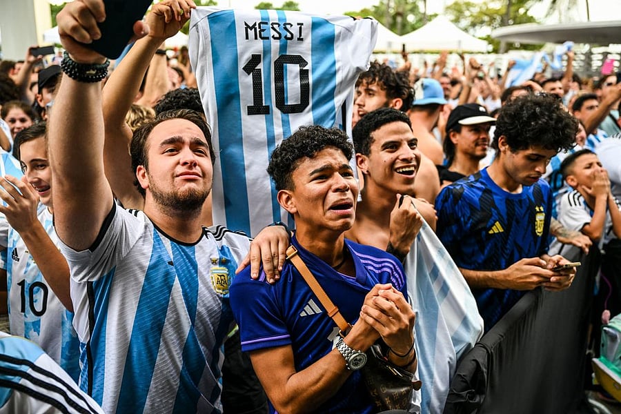 The routine o f watching high-intensity sports over time causes verifiable changes to the psyche of fans, even their physiology. AFP
