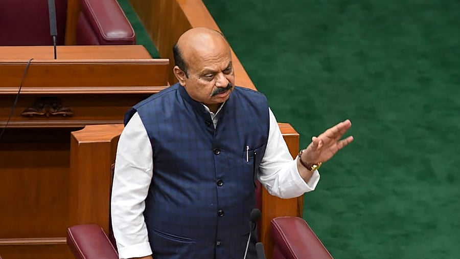 “Them not coming to the legislature session doesn’t amount to a boycott,” Bommai told reporters. Credit: PTI Photo