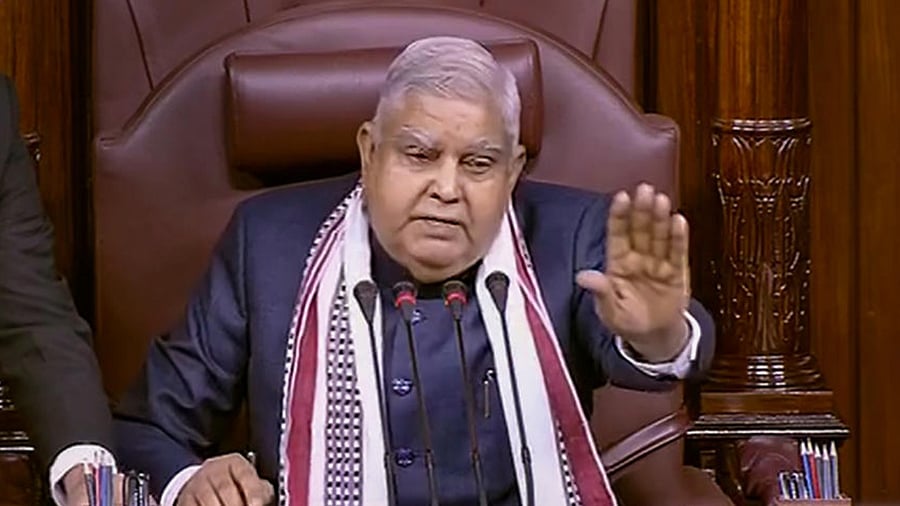 Rajya Sabha Chairman Jagdeep Dhankhar. Credit: PTI Photo