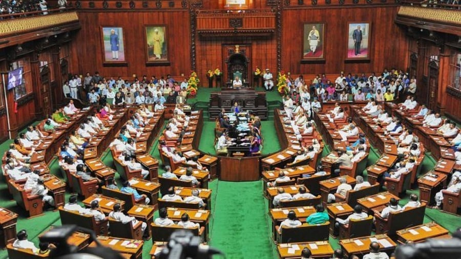 A view of the Karnataka Assembly. Credit: PTI File Photo