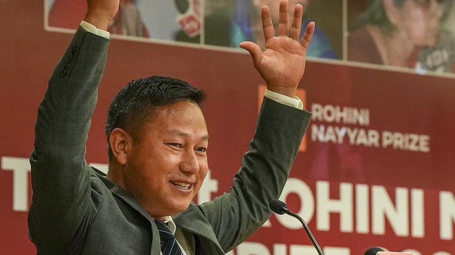 Sangtam, 40, started the Better Life Foundation to concentrate on rural livelihood security, environmental sustainability and education for change.  Credit: PTI Photo